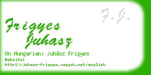 frigyes juhasz business card
