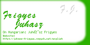 frigyes juhasz business card